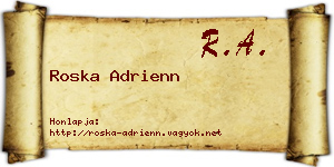 Roska Adrienn névjegykártya